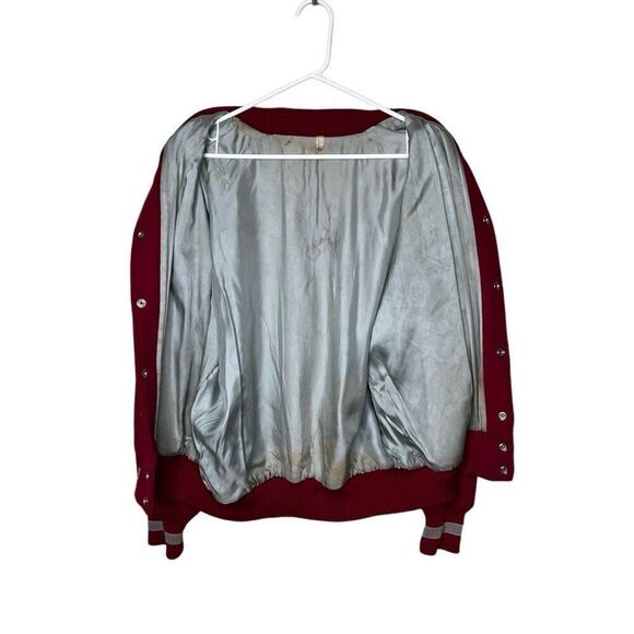 American Vintage 50s 60s Lasley Knitting Letterman Jacket USA 40 - Picture 5 of 6